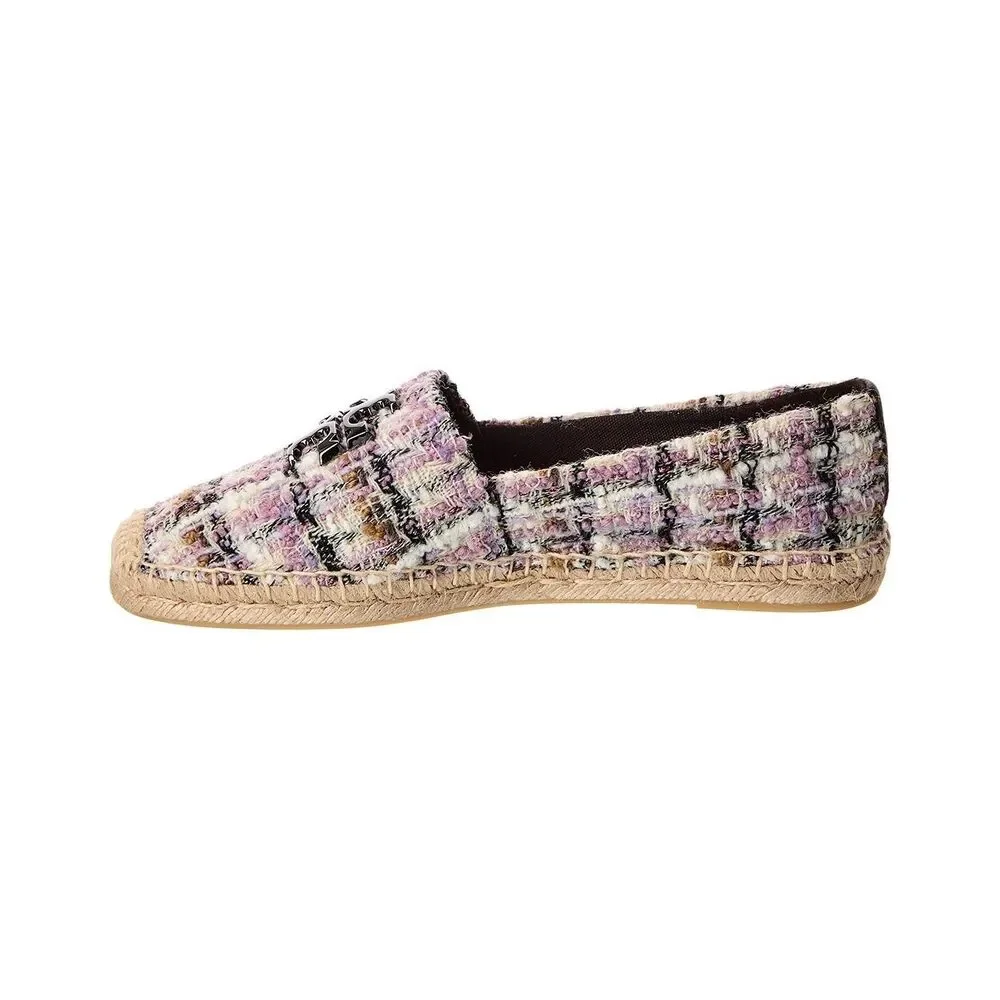 New TORY BURCH EVERLY TWEED ESPADRILLE IN MLTI Size 10.5